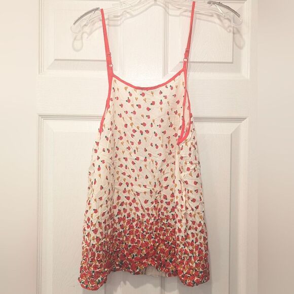 Flying Tomato Y2K Baby Doll Spaghetti Straps Tank Top Size M Boho Western Floral - Picture 7 of 7